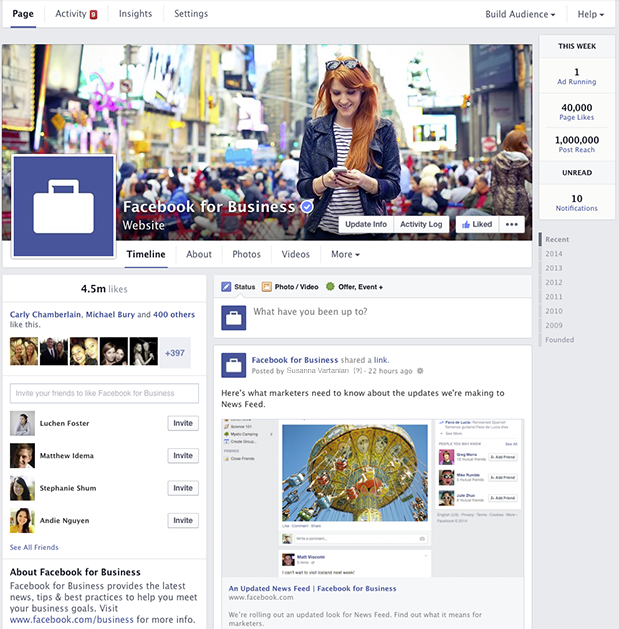 A New Streamlined Look for Facebook Pages