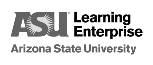 ASU Learning Enterprise logo - gray